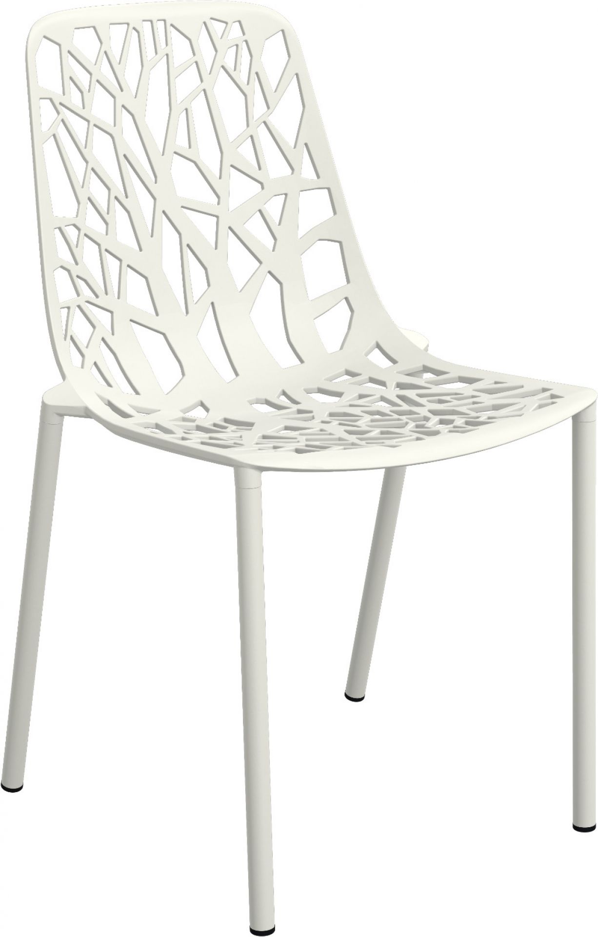 Forest Outdoor Chaise Fast blanc